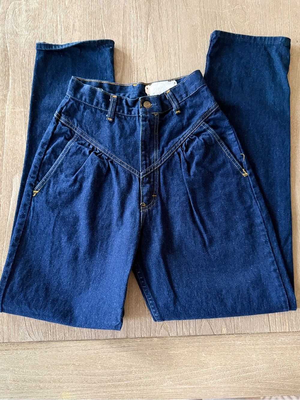 Vintage 1980’s L’ABielle Sport Retro High-Rise Jeans French Denim RARE Size 26